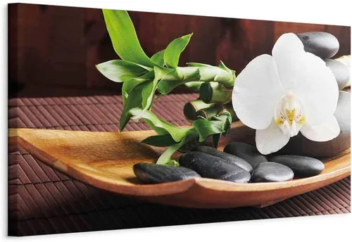 Vista 10 de artgeist Lienzo decorativo para pared, diseño de plumas de 35 x 12 pulgadas, 1 unidad, decoración del hogar, imagen estirada enmarcada para fotos