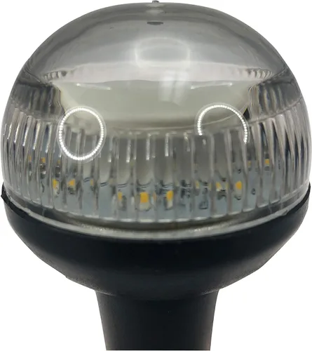 Vista 5 de Pactrade Marine Barco LED toda la luz redonda de navegación del ancla SS poste 4" H USCG 2NM