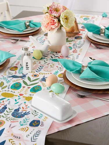 Vista 7 de DII Pascua Folk Garden Cocina Textiles
