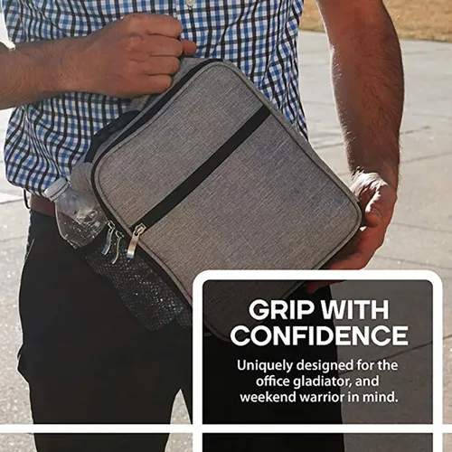 Vista 6 de Lonchera aislada para hombres y mujeres, lonchera a prueba de fugas con bolsillos de malla para el trabajo, gimnasio, viajes o campamento, ligera