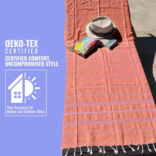 Vista 8 de Toalla de baño/playa (100% algodón,40x70 in), diseño turco