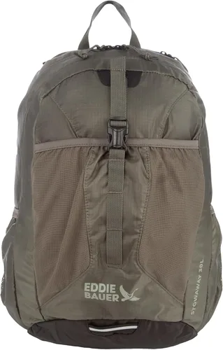 Vista 41 de Eddie Bauer Stowaway Mochila Empacable Viaje Exterior Ligera Plegable Duradera Poliéster Ripstop 30L - Cereza Negra