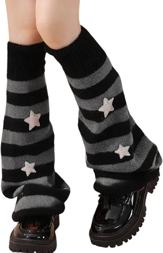 Vista 13 de Sexybody Calentadores de piernas para mujer, Y2K Kawaii con estampado de araña, gótico, Harajuku, Lolita, elegantes y bonitos, calcetines japoneses