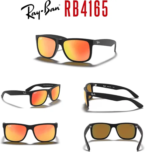 Vista 62 de Ray-Ban RB4165 JUSTIN Sunglasses For Men For Women+BUNDLE with ACCESSORY EYEWEAR KIT