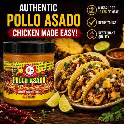 Vista 3 de Pollo Asado Adobo Adobo Marinade Yellow Amarillo Carniceria Meatmarket style delicious - 16oz (paquete de 1)