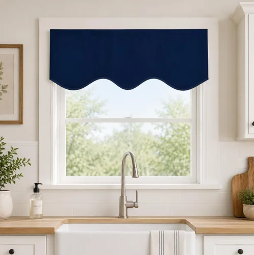 Vista 23 de Aquazolax Half Window Curtains 24 Inch Length, 28" Wide Rod Pocket Small Window Treatment for Kitchen, Bathroom, Camper, Beige, 2 Panels Set