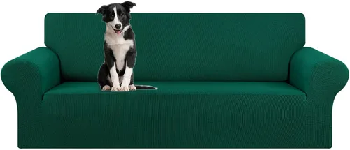 Vista 13 de KEKUOU Funda elástica para sofá biplaza, funda de sofá para sofá de 2 cojines (55-78 pulgadas), protector de muebles con parte inferior elástica