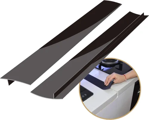 Vista 9 de Fundas de silicona para huecos para encimera de cocina, resistentes al calor, no pegajosas, sellos de relleno entre encimera, estufa, horno, Blanco