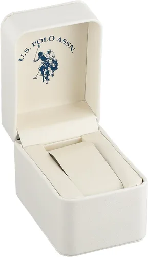 Vista 3 de US Polo Assn USC40098 Reloj analógico de cuarzo dorado para mujer Oro