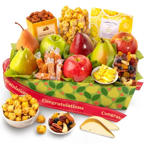 Vista 11 de A Gift Inside Get Well Soon Orchard Delight Fruta y Gourmet - Canasta de Regalo
