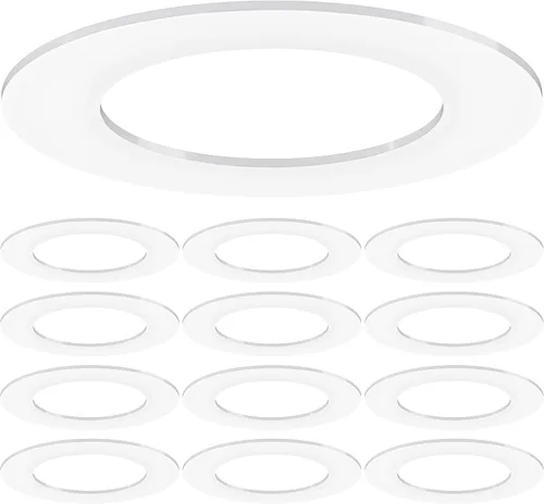 Vista 8 de Sunco - Juego de 12 anillos de goof de luz empotrables de 6 pulgadas, color Blanco