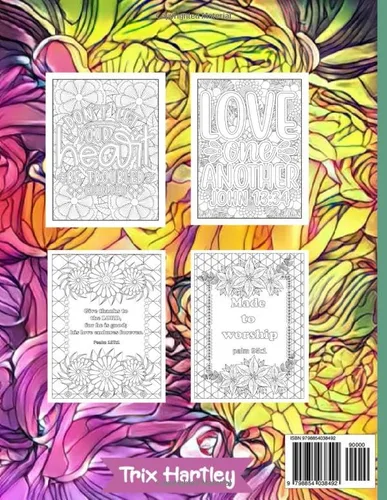 Vista 2 de Bible Verse Coloring Book for Adults Christian Scripture Inspirational Quotes and Amazing Patterns for Stress Relief and Relax