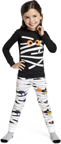 Vista 28 de Gymboree Conjunto de pijama unisex de algodón de Navidad de 2 piezas, niño grande, niño pequeño, gimnasio para bebé