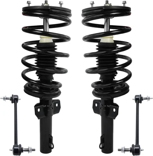Vista 17 de Detroit Axle - Kit de 4 piezas RWD Puntales Delanteros Barras Estabilizadoras para Ford F-150 2021 2022 2023 2024, 2 Puntales con Resorte Helicoidal