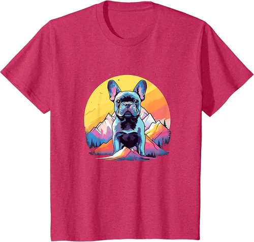 Vista 29 de French Bulldog Dog Men Women Kids T-Shirt Asphalt Grey