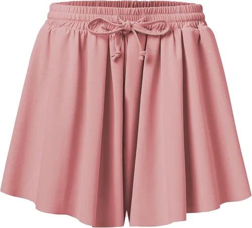 Vista 8 de Pantalones cortos fluidos con diseño de mariposa para niñas, pantalones cortos deportivos para niños pequeños y jóvenes con forro 2 en 1