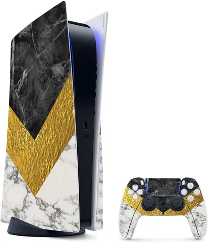 Vista 83 de MightySkins - Skin para juegos para PS5 / Playstation 5 Bundle – Mármol ámbar Envoltura protectora de vid Fácil de aplicar y cambiar