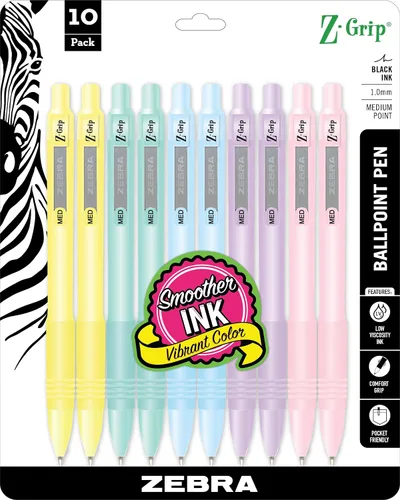 Vista 12 de Bolígrafo Zebra Pen Z-Grip retráctil, punta media, 1.0 mm, varios colores - 5