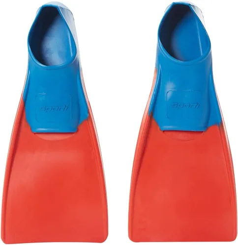 Vista 17 de Sporti Aletas de natación para adultos y niños para natación en piscina - Aletas flotantes largas para natación y snorkel - Aletas de natación