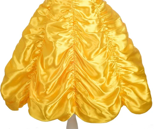 Vista 6 de Dressy Daisy Girls' Princess Yellow Gold Ball Gown Birthday Party Fancy Dress Up Halloween Costume Size 18M-12