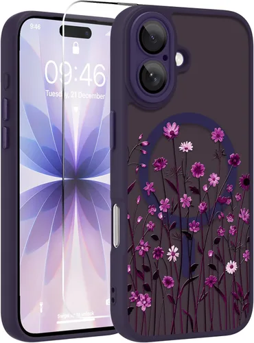 Vista 28 de OOK Funda magnética para iPhone 11 [compatible con MagSafe] Funda delgada mate translúcida negra para iPhone 11, funda protectora de lente de Negro