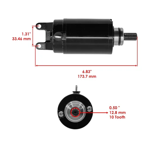 Vista 2 de Caltric Motor de arranque compatible con Triumph Street Triple Standard 675 2008 2009 2010 2011 2012 2013 2014 2015 2016 2017 2018