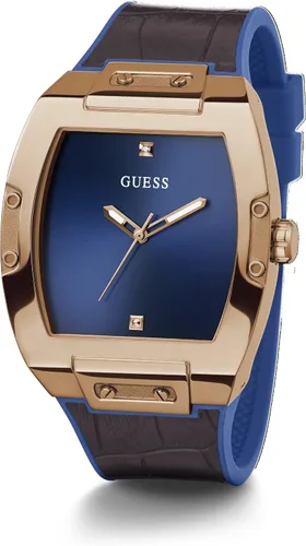 Vista 5 de GUESS Reloj multifunción con esfera expuesta en tono dorado