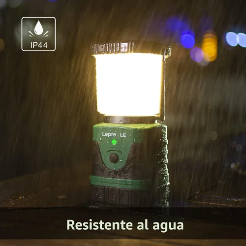Vista 7 de Lighting EVER Linterna LED de Camping de 1000LM Recargable, Banco de Energía de 4400mAh, Esencial de Camping con 4 Modos de Luz, Linterna Lámpara