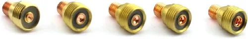 Vista 3 de WeldingCity Paquete de 5 unidades de cuerpo de pinza de lente de gas 45V41 (0.020") para soplete de soldadura TIG Serie 9, 20 y 25 en Weldcraft