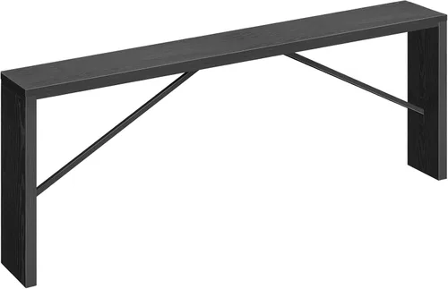 Vista 9 de MAHANCRIS Mesa consola, mesa de sofá de 62.2 pulgadas de largo detrás del sofá, mesa de entrada estrecha, mesa de comedor de granja con marco