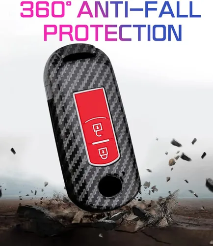 Vista 5 de ontto Funda para llave de coche con llavero para Mazda 2 3 5 6 2017 CX-4 CX-5 CX-7 CX-9 CX-3 CX 5 Accesorios