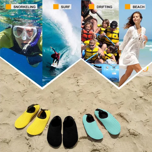 Vista 6 de Zapatos de agua para mujeres y hombres zapatos de playa calcetines de agua zapatos de piscina zapatos de secado rápido zapatos de deportes acuáticos