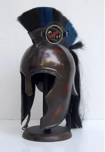 Vista 2 de 300 películas Troy Aquiles Armor Medieval Knight Crusader Greek Spartan Helmet Gift