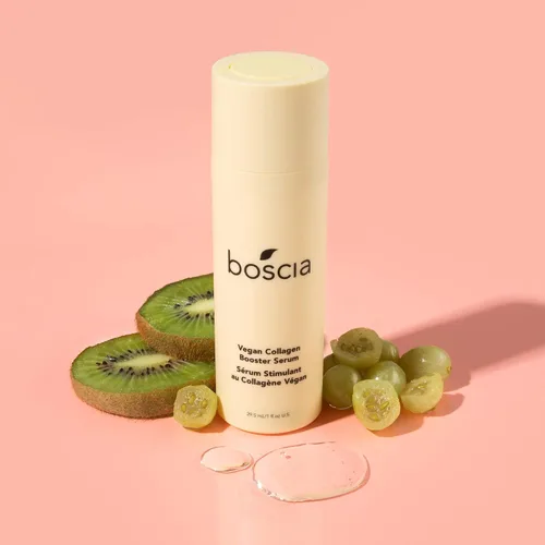 Vista 3 de boscia Suero de colágeno vegano potenciador, vegano, libre de crueldad, natural y limpio, suero de colágeno para antienvejecimiento, para todo tipo