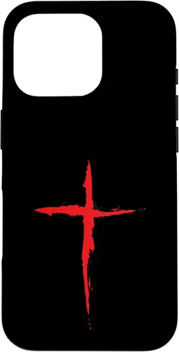 Vista 20 de Funda con Crucifijo de Símbolo Religioso de la Cruz Roja Sangre para iPhone 16