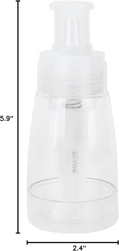 Vista 10 de Botella de spray de polvo para el cabello, botella de spray recargable vacía transparente, herramienta de peinado para el cabello, contenedores