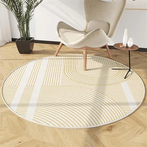Vista 8 de Tapete para silla de oficina para suelo de madera dura, computadora, videojuegos, protector de piso, tapete redondo de protección de azulejos de A1