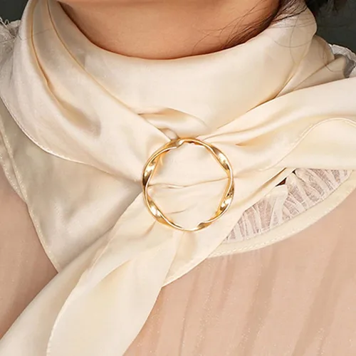 Vista 129 de 4 piezas de clip de anillo de bufanda para mujer, broche de perlas y flores, hebilla de metal para chal, accesorios de decoración para damas y niñas