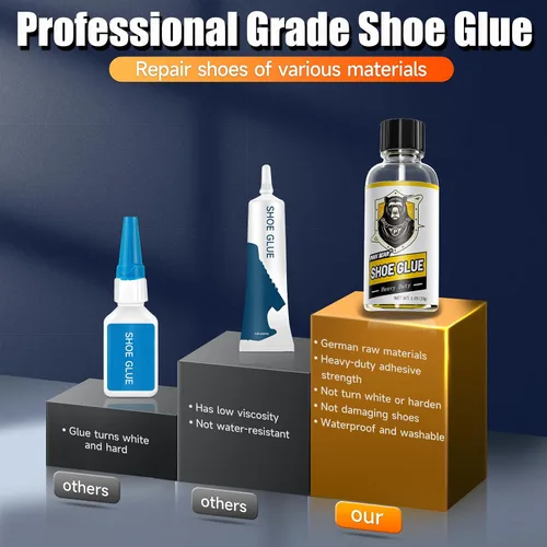 Vista 4 de PHIXBEAR Adhesivo de reparación de pegamento para zapatos de grado profesional, pegamento flexible transparente y resistente: bajo olor, sin blanco