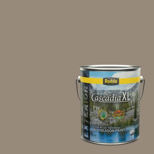 Vista 150 de Rodda Paint CASCADIA XL Pintura e imprimación satinada para exteriores en uno, cuarto de galón, Metropolis Mood