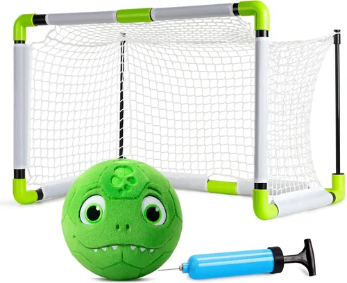 Vista 12 de VangeBow Pelotas de fútbol silenciosas para interiores para niños de 1 a 3 años, pelotas de fútbol hinchables de felpa suave para bebés y niños