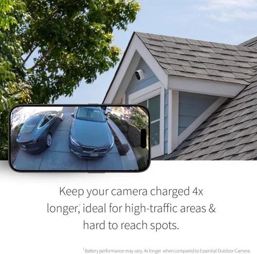 Vista 4 de Cámara de seguridad Arlo Essential XL 2K Interior - Exterior 2ª generación Batería 4 veces más duradera Sin cables con foco, audio de 2