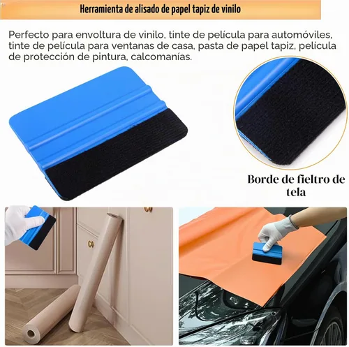 Vista 5 de Ehdis 7-8 piezas de película protectora de vidrio de autos, herramientas de instalación de matriz de envoltorio de autos con kit de pistola de calor