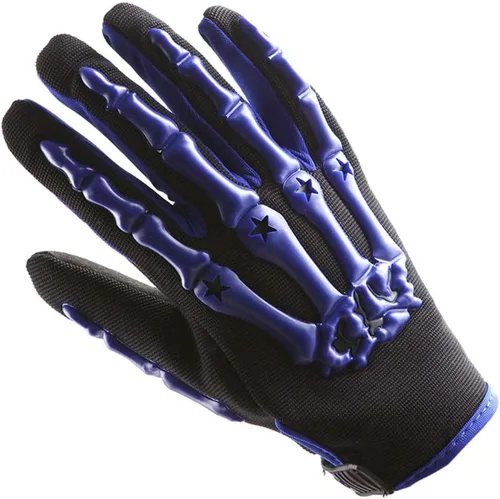 Vista 8 de Guantes juveniles de motocross 1Storm para motocicletas, BMX, MX, ATV, bicicletas todoterreno, modelo de esqueleto para niños