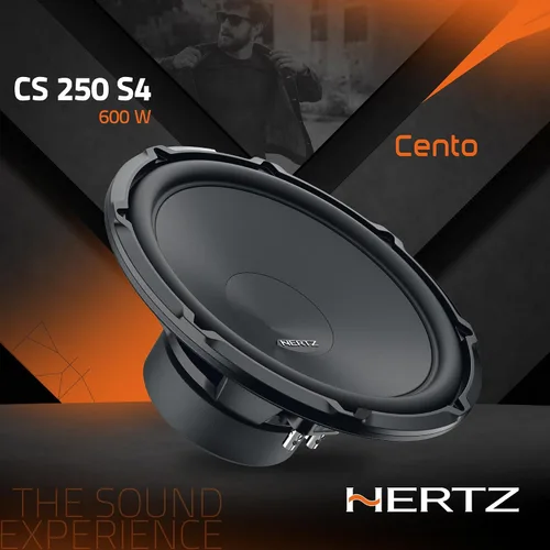 Vista 3 de HERTZ Cento Series CS-250-S4 Subwoofer SVC RMS de 4 ohmios de 10" (250 mm) 300 vatios