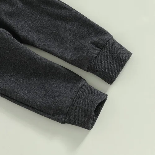 Vista 5 de Sasaerucure Conjunto de sudadera de manga larga con cuello redondo y pantalones de otoño e invierno para bebé niña
