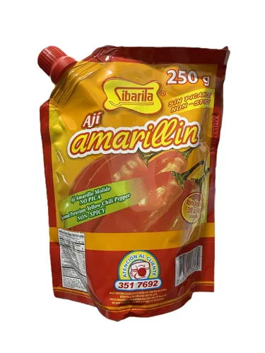 Vista 4 de Sibaritaa Salsa de pimienta Aji Amarillo - Pimientos en pasta de chile amarillo peruano - No picantes - 8.82 oz - 8.82 onzas