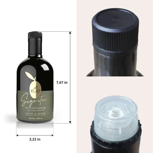Vista 3 de Kue Signature Extra Virgen prensado en frío - Cosecha temprana - Monovarietal - AOVE - Aceite - Aceite - Aceite de oliva con los polifenoles más