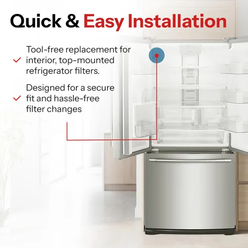 Vista 9 de ClearChoice CLCH104 LT600P - Filtro de agua para refrigerador LG 5231JA2006A, alternativa rentable al original de fábrica, elimina las impurezas