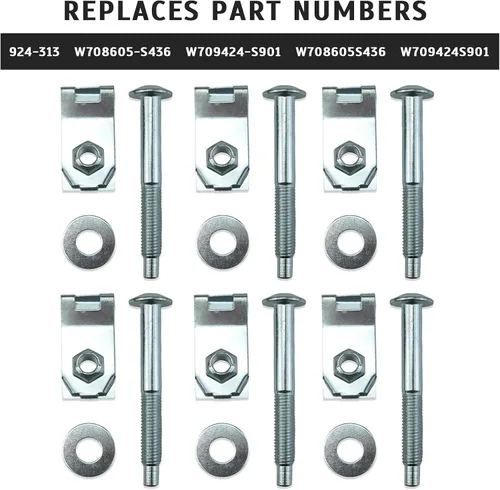 Vista 6 de Kit de tornillos de montaje para caja de camioneta compatible con Lincoln Mark LT F150 F250 Lobo 1997-2014 Reemplaza # 924-313 W708605S436
